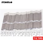 FEORLO 3 шт. наконечники для пайки T12 для HAKKO T12-BC1 BC2 BC3 BCF1 BCF2 BCF3 BC1Z BC2Z паяльные ПАЯЛЬНЫЕ НАКОНЕЧНИКИ
