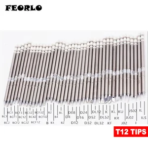 FEORLO 3 шт. наконечники для пайки T12 для HAKKO T12-BC1 BC2 BC3 BCF1 BCF2 BCF3 BC1Z BC2Z паяльные ПАЯЛЬНЫЕ НАКОНЕЧНИКИ