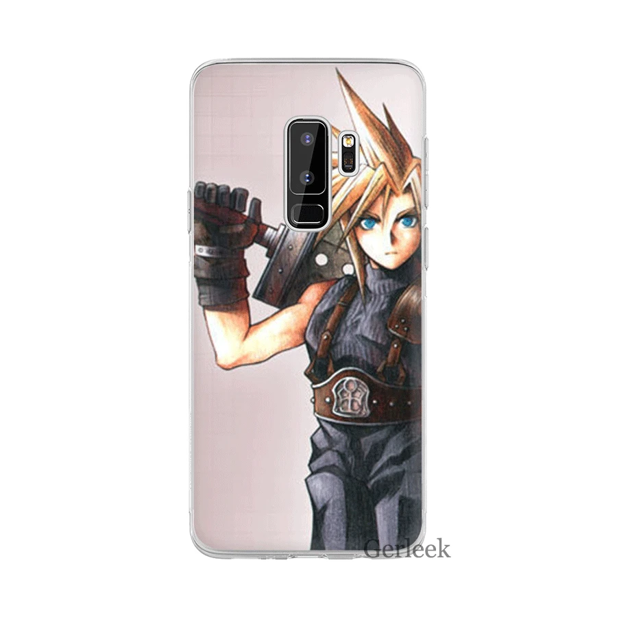 Чехол для Samsung Galaxy J1 J2 J3 J5 J7 Prime 2015 2016 2017 Final Fantasy VII FF7 жесткие чехлы