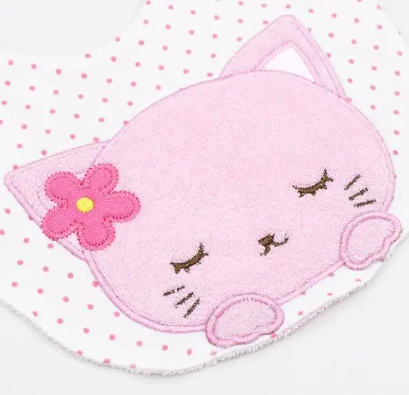 Двухслойный многоразовый моющийся хлопковый нагрудник для малышей младенцев с
