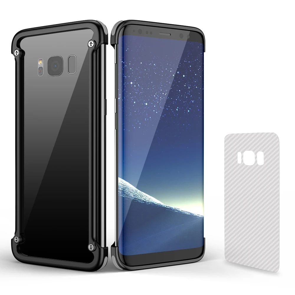OATSBASF Роскошный чехол безопасности металлический защитный для Samsung Galaxy S8 lite