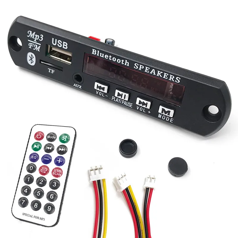 Black Автомобильный USB Bluetooth Hands-free MP3 плеер встроенный MP3 декодер плата модуль с пультом дистанционного управления USB FM Aux радио для автомобиля - Цвет: Black
