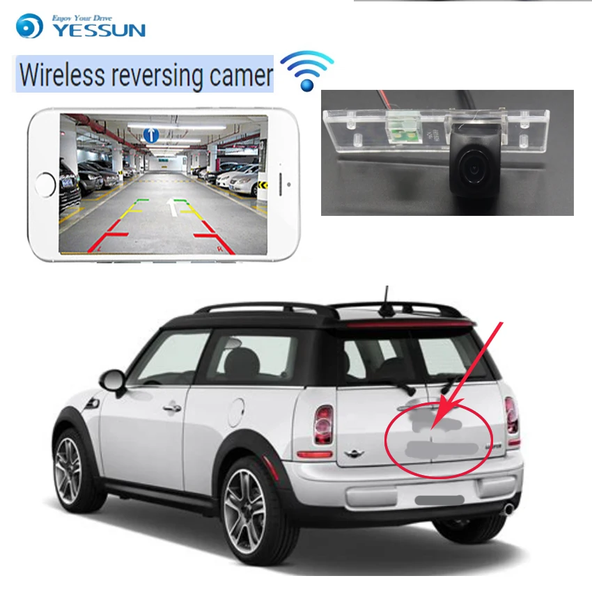 Новинка! Беспроводная Автомобильная камера заднего вида для Mini Clubman Convertible Countryman
