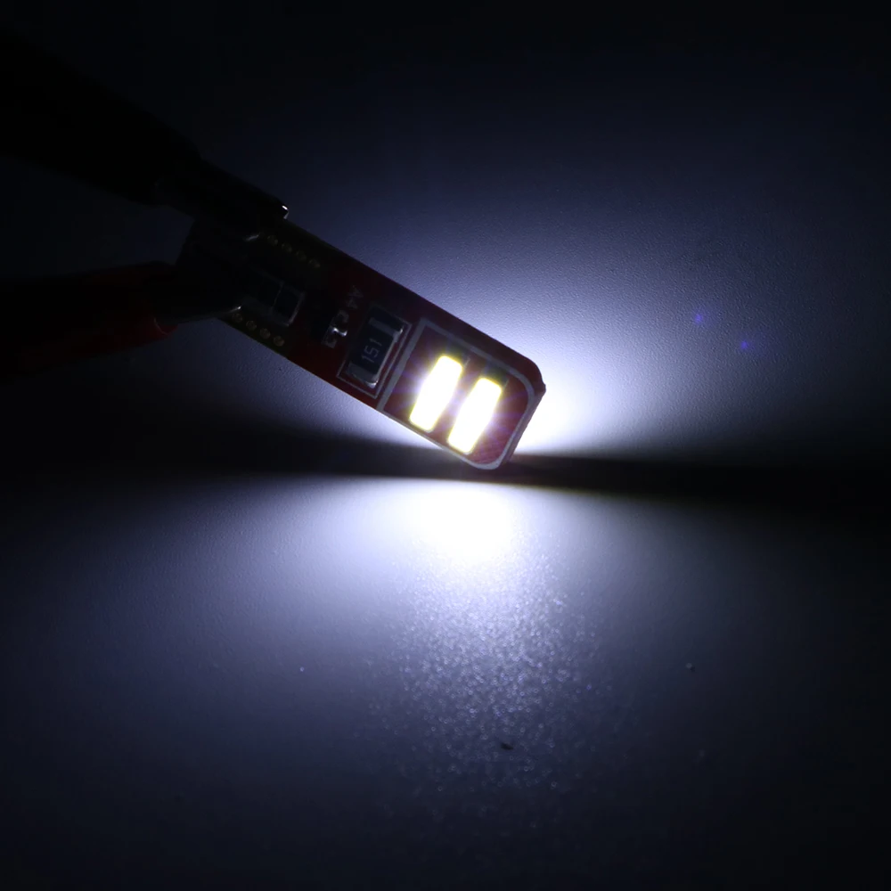 YSY NEW 100pcs T10 led canbus W5W t10 4smd 7020 7014 Light 4LED Bulb No error light Clearance Lights White | Автомобили и