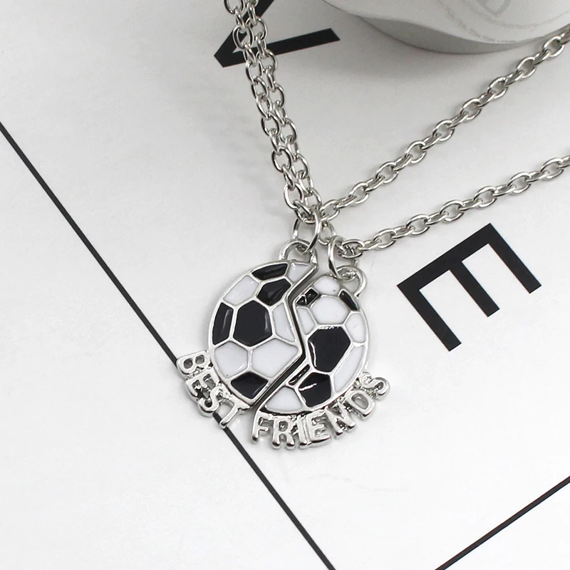 Оригинальное женское ожерелье с номером футбольной команды|friendship pendant necklace|bff