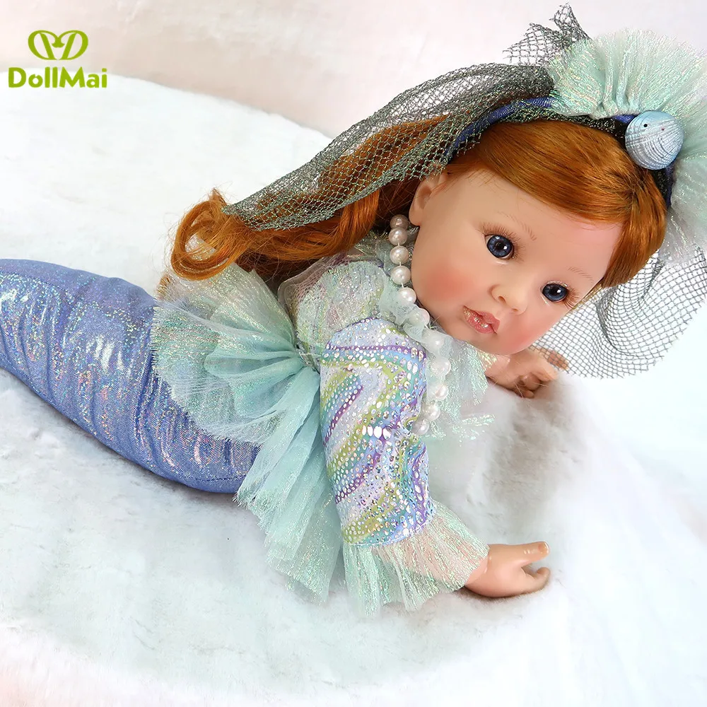 Кукла Русалочка детская игрушка для девочек винил силикон новорожденный кукла