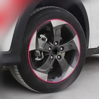 8 Meter/Roll 3M Car Wheel Hub Trim Rim Protection Cover for Mitsubishi ASX/Outlander/Lancer Evolution/Pajero/Eclipse/Grand | Автомобили и