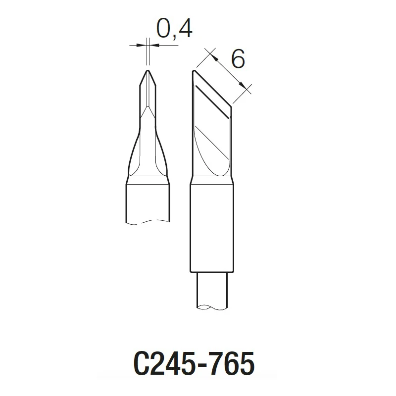 

JBC C245-765 косой срез сварочные наконечники паяльника