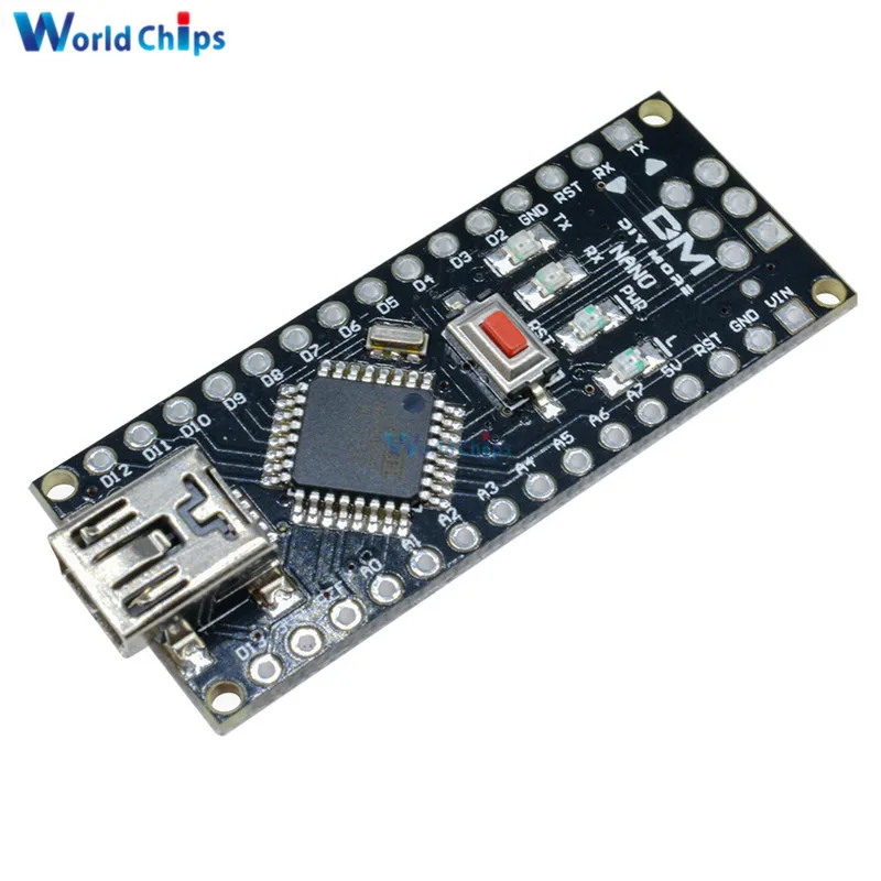 Мини USB Nano V 4 0 V3.0 atmega328 Atmega328P контроллер для Arduino ATMEGA328P AU PL2303TA 5 в 16 м Модуль платы