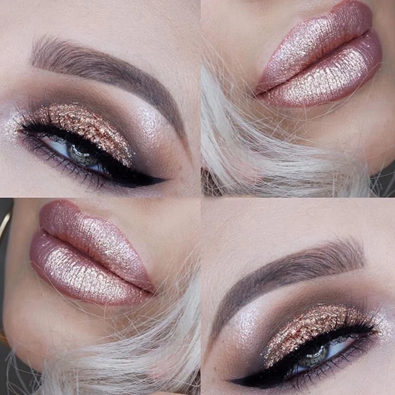 Diamond Shimmer Eye Shadow Powder Waterproof Smudge-Proof Shine Luminous Eyeshadow |