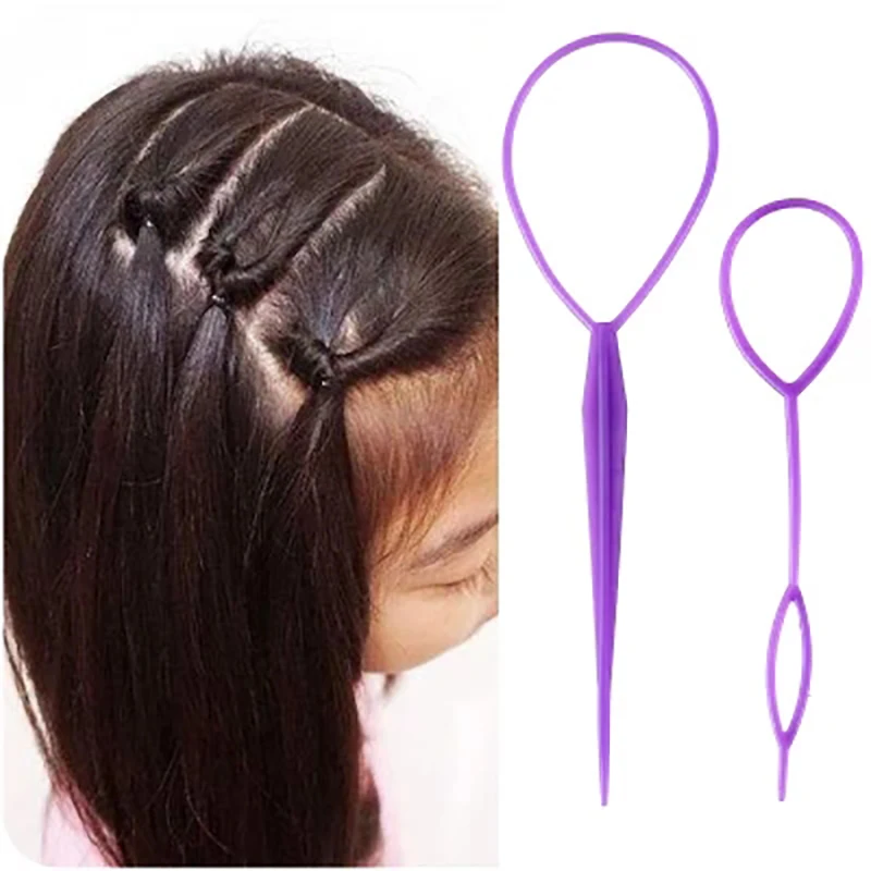 Пластиковый инструмент для укладки волос Hair Loop Ponytail Bun Maker Clip Braid Accessories для причесок женщин.