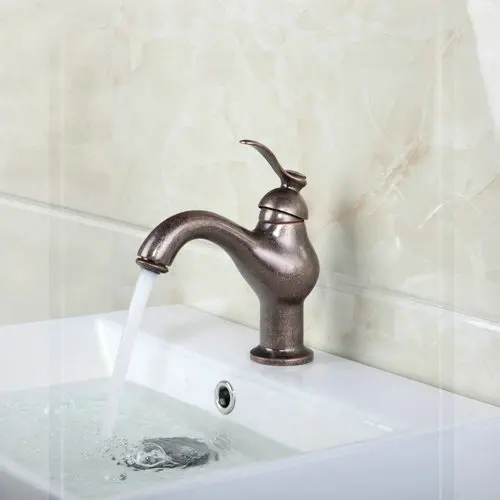 Basin Faucet Torneira New Brand Antique Brass Waterfall Deck Mounted 9912 Single Handle Bathroom Faucets Mixers &amp Taps cozinha m | Дом и