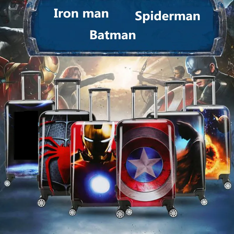 ZYJ детский чемоданчик для путешествий с Железным человеком капитаном Америкой