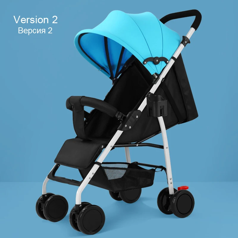 Детская коляска yoyo, коляска passeggino, автомобиль carricoche bebe, можно сложить, легкий, взять самолет, четыре колеса, детская тележка Umb - Цвет: Version2-blue