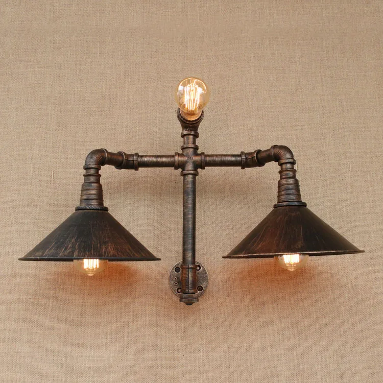 Абажур для водопроводной трубы настенный светильник из американского железа в