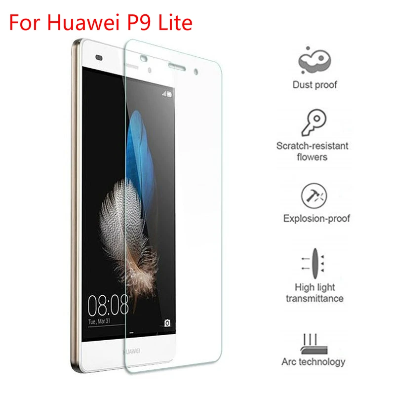 100 шт. 2.5D 0,3 мм закаленное Стекло для huawei P30 pro P9 P8 P10 lite телефон компактный Honor 7A 7X 8X 6A 6X9 8 прозрачная стеклянная пленка