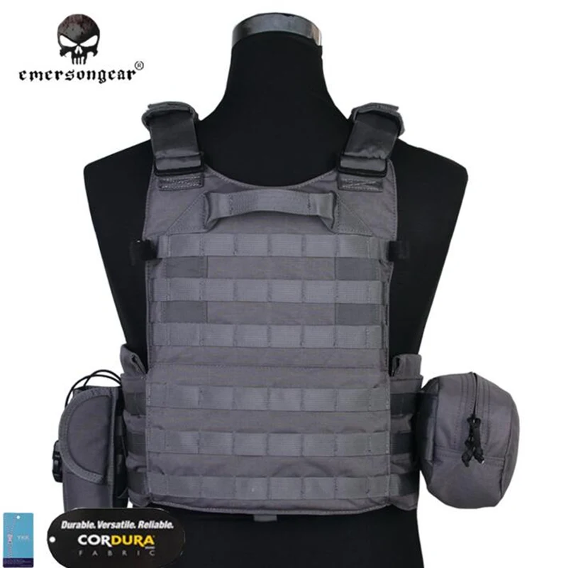 Emersongear LBT6094A стиль жилет Перевозчик тела Броня с 3 мешками страйкбол Пейнтбол военная армейская боевая техника WG волк серый
