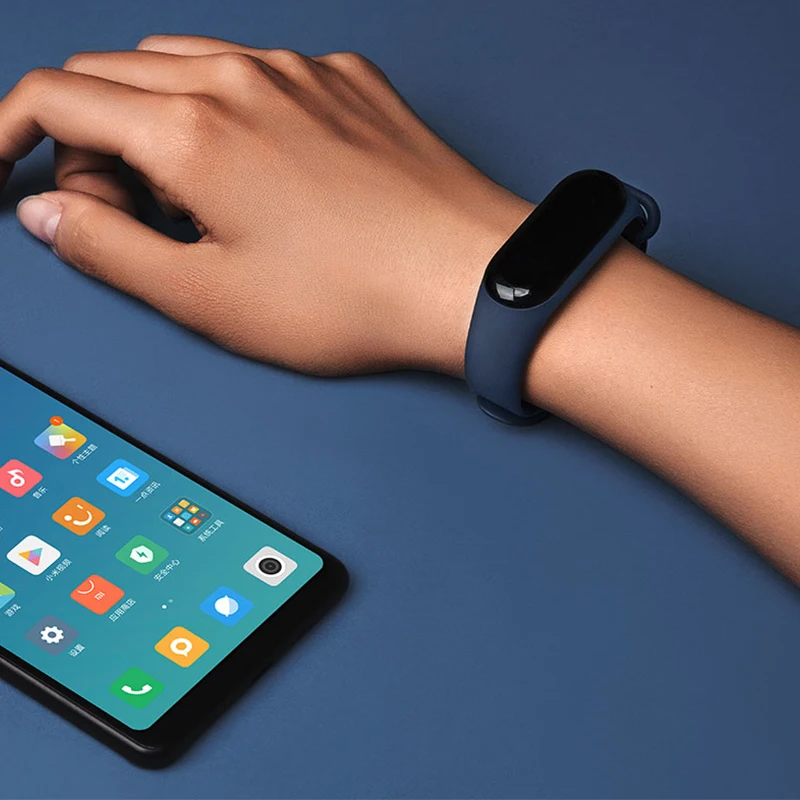 Оригинальный Смарт браслет Xiaomi Mi Band 3 OLED дисплей сенсорная панель пульсометр