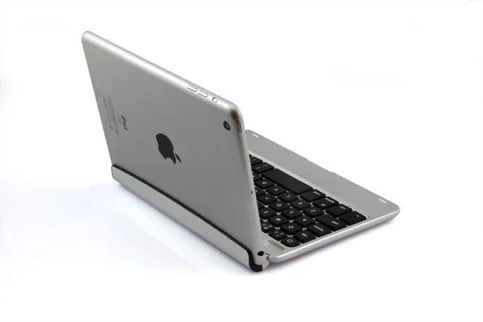 Ультратонкий беспроводной Чехол подставка с клавиатурой на