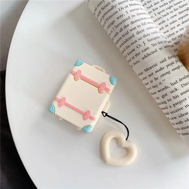 B2 Милый чехол для Apple AirPods, силиконовый чехол для зарядки наушников s, беспроводной Bluetooth чехол для наушников Airpods 2, защитный чехол - Цвет: B2