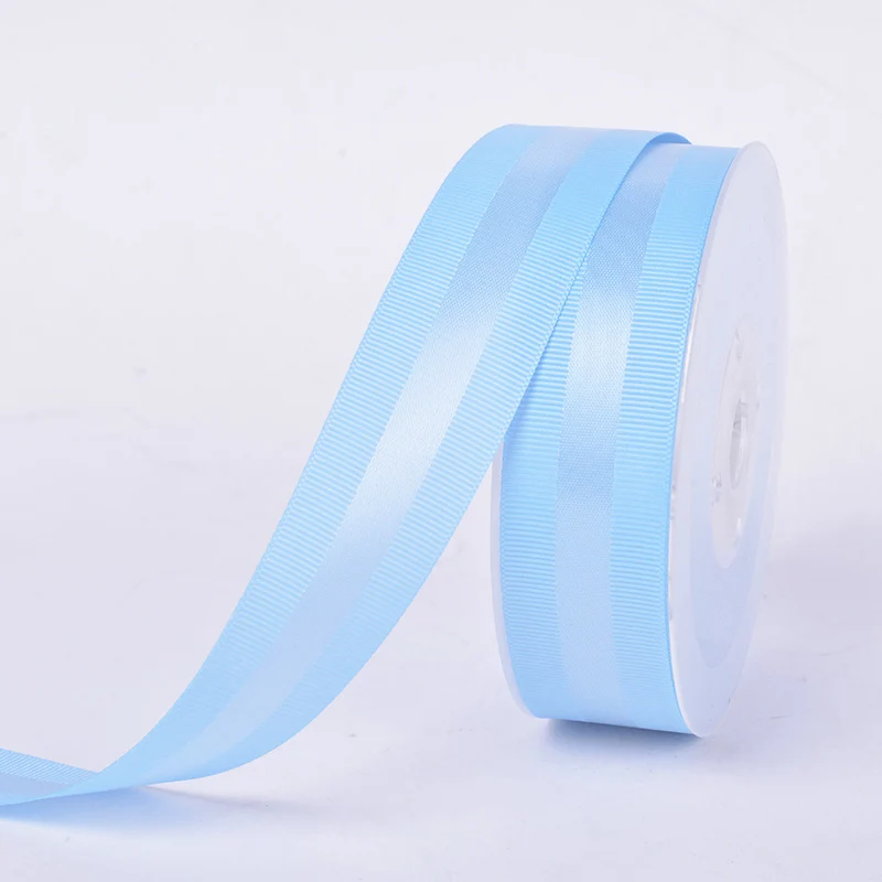 Атласная лента YAMA Grosgrain Edge 9 16 25 38 мм 100 ярдов и 3/" 5/8" " 1,5" дюймов для платья «сделай сам» бант для волос вечерние ленты для свадьбы - Цвет: blue topaz 308