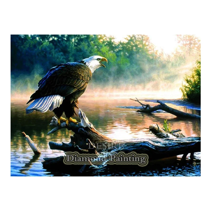 Desire Eagle ветка лес 5D алмазная картина вышивка бисером Вышивание полный квадратный