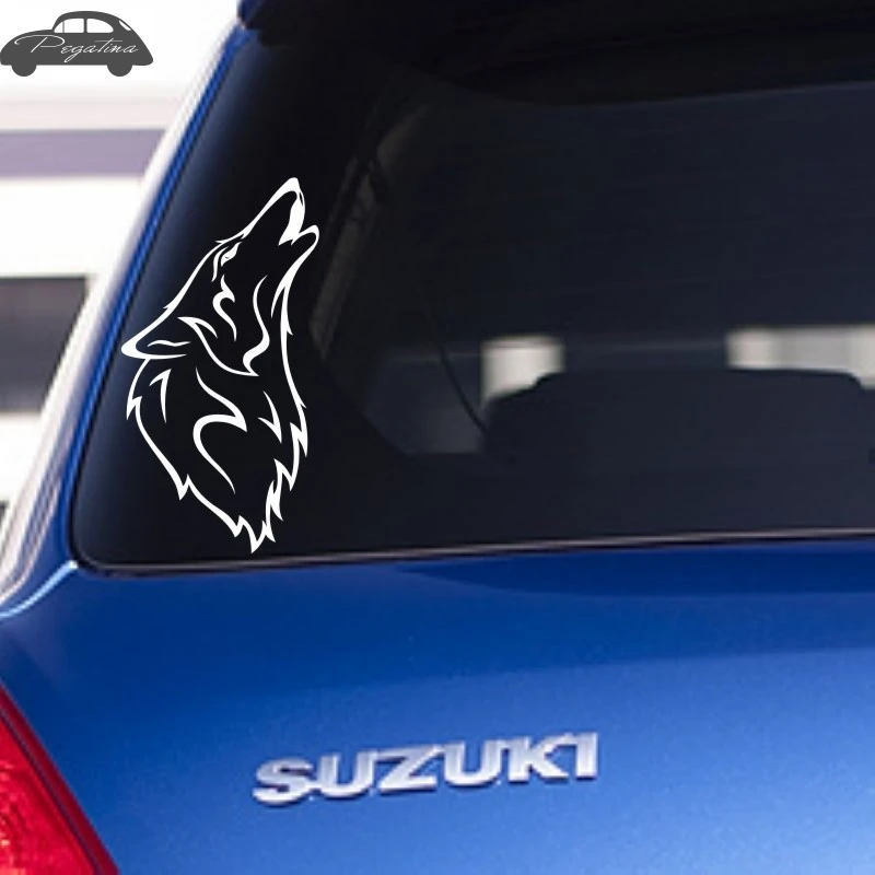 Волк Наклейка Лобо полый стикер окна автомобиля винил Забавный плакат |