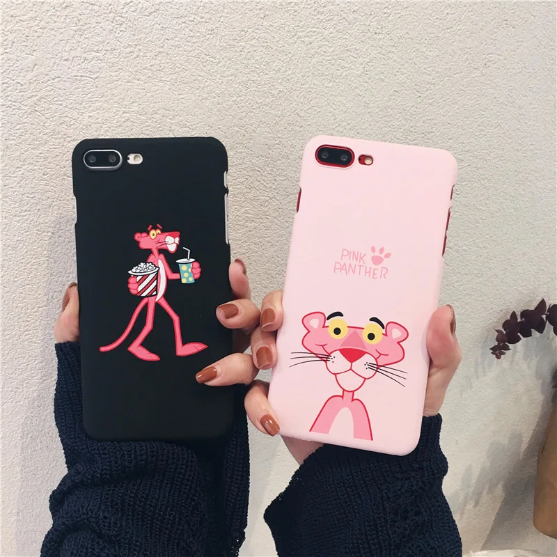 Модный мультяшный Розовый леопардовый чехол для телефона iPhone 7 8 puls iphone 6 6puls чехлы