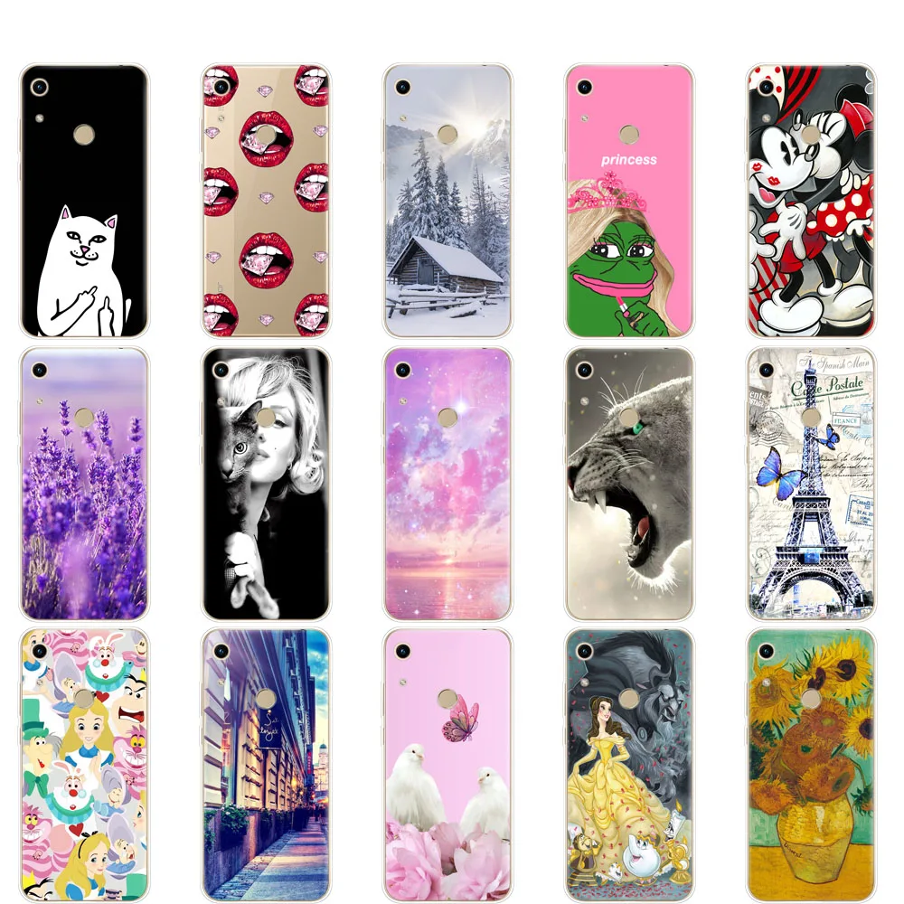 For Honor 8A Case huawei honor Silicone TPU Cover Phone On Huawei JAT-LX1 8 A prime coque bumper |
