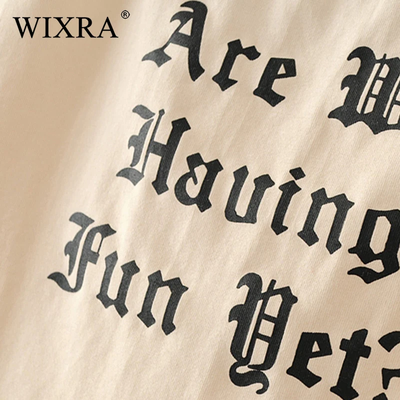 Wixra Мода базовый топ 2018 летние женские Обрезанные майки сексуальный принт буквы