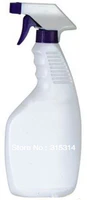 500ml 16oz empty white pe sprayer platic stream bottle with trigger adjustable nozzle