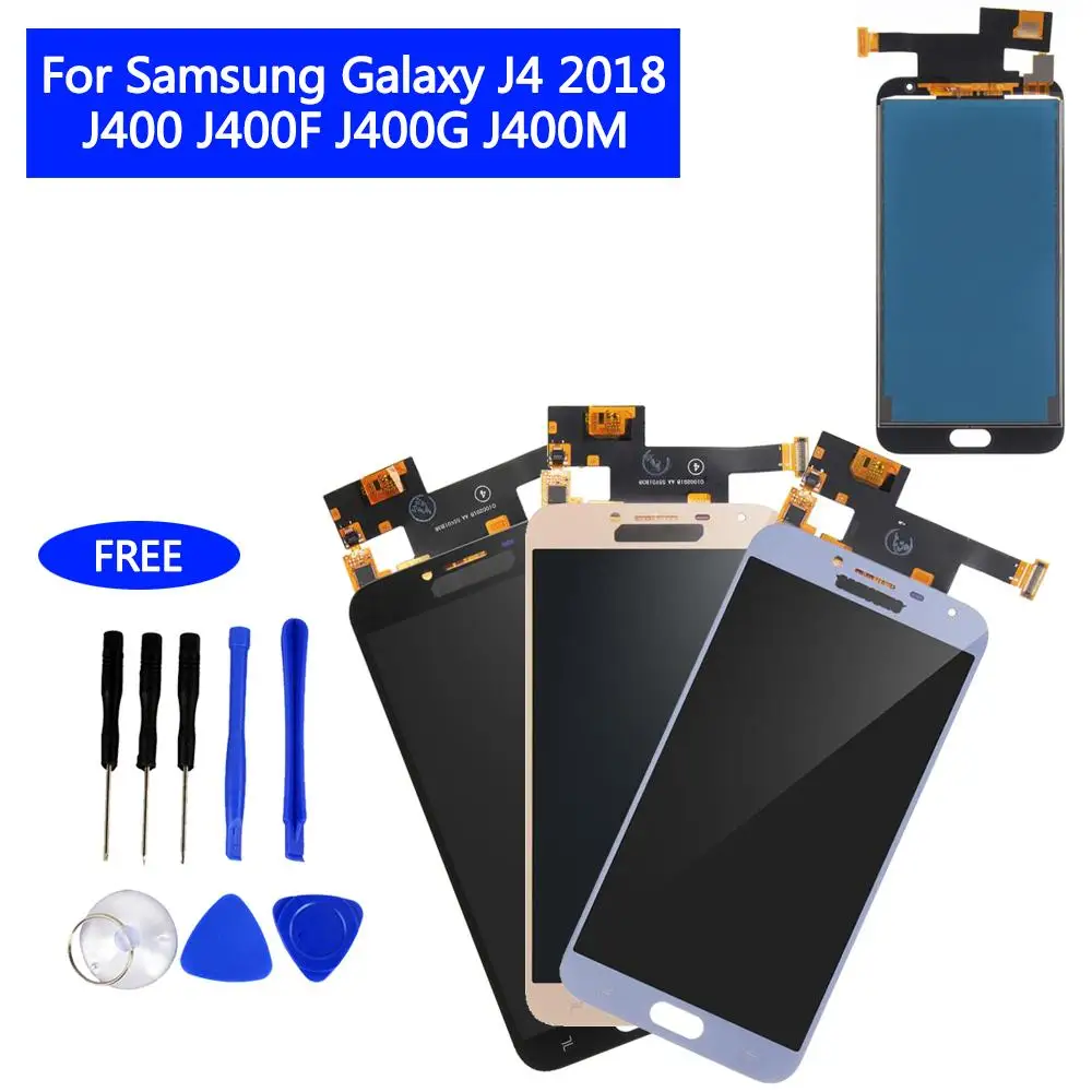 ЖК-экран и дигитайзер полная сборка для Galaxy J4 2018 J400 J400F J400G J400M J400P универсальная