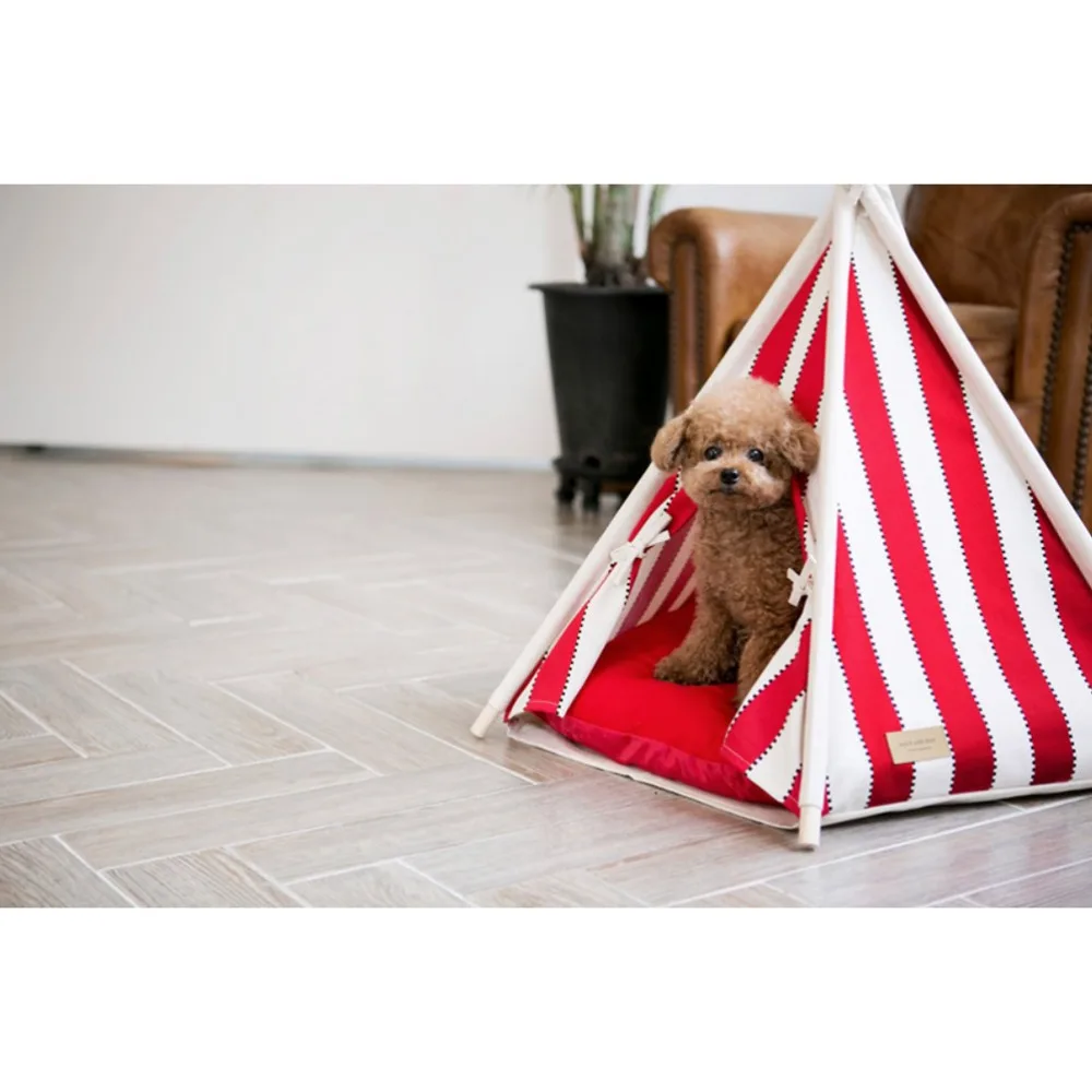 Fessyc @ красная полоса мини вигвам Палатка/фото/Настольная Палатка/Американская