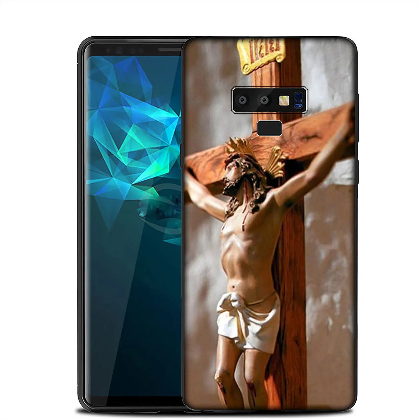 Мягкий силиконовый чехол IYICAO Divine Mercy Jesus Cross для Samsung Galaxy A6 A9 A8 A7 2018 A3 A5 2016 2017 Note 9 8 10
