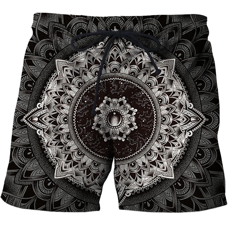Mandala By Brizbazaar Art Mens Beach Shorts 3D Print Board Short Pant Harajuku Quick Dry Male 2018 Summer Fashion | Мужская одежда
