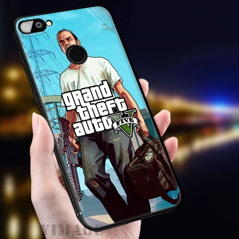 YIMAOC GTA 5 Grand Theft Auto V Мягкий чехол для huawei mate 20 10 P30 P20 Pro P10 P9 P Smart Z 2019 &amp Nova 3 3i Lite |