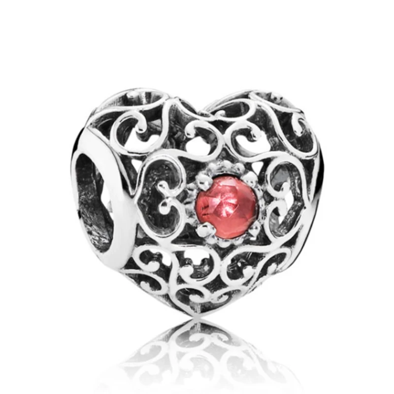 Fit Pandora, женские браслеты и браслеты, сделай сам, ювелирные изделия, подарки для женщин, горячая Распродажа, вечерние, бусины, надеюсь, цветы, любовь, сердца, хрустальные подвески