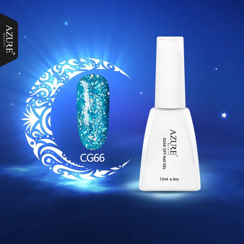 Гель для ногтей Azure Beauty Star гель с блестками 12 мл блестящий Блестящий цветной
