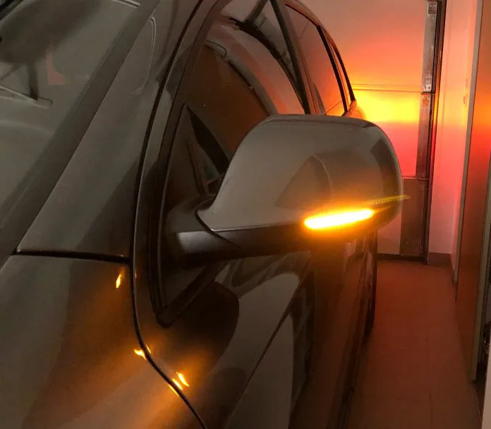 Дымчатый динамический поворотник для Audi Q5 SQ5 8R Q7 4L 2010-2016 потоковый светодиодный