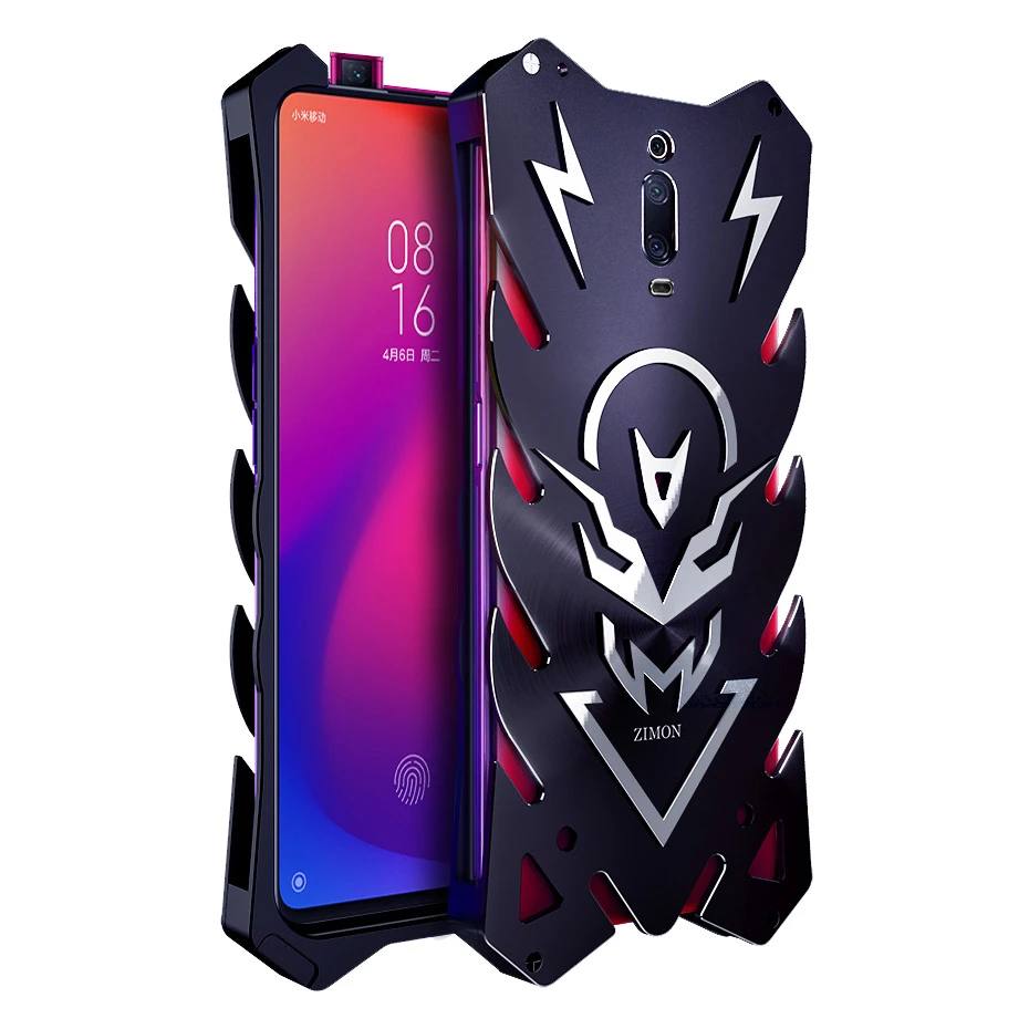 Чехол Zimon для Xiaomi Mi 9T Redmi K20 Pro авиационный алюминиевый металлический защитный