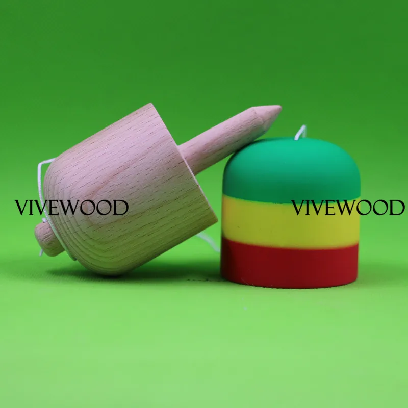 Kendama буковая пилюля с резиновым красным покрытием таблетка для новых игроков