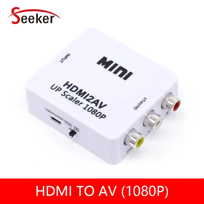 Новый HDMI в AV видео конвертер 1080P вход RCA выход для STB/ноутбука/проектора/HD ТВ скалер