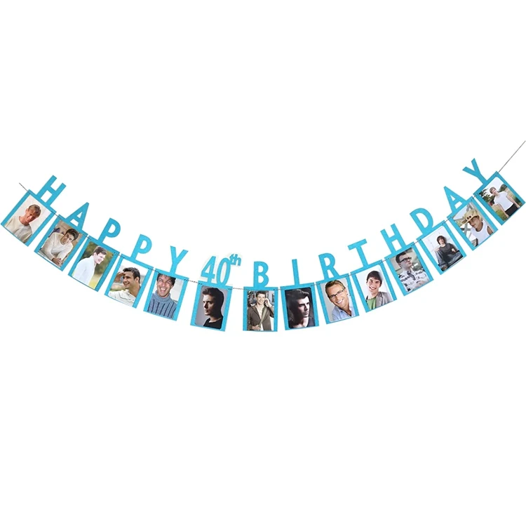 21 LAPHIL 40th Birthday Photo Booth Props Happy 40 Year Birthday Party Decorations Adult 40 Man Women Party Favors Photobooth Props - Цвет: 21