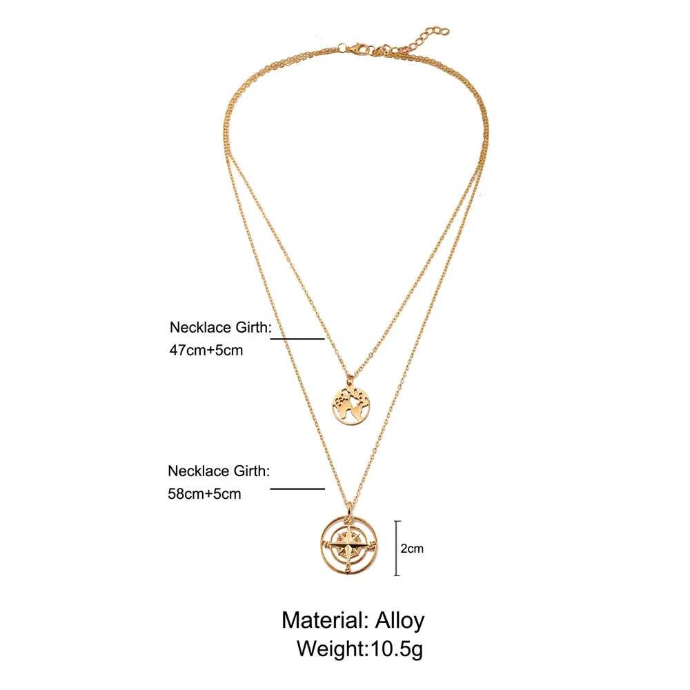 Женское многослойное ожерелье MLING винтажное креативное в стиле ретро с полой