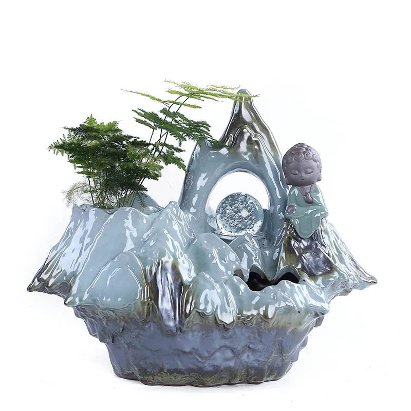 Водяной фонтан Zen с хрустальным шариком Lucky Feng Shui винтажный домашний декор