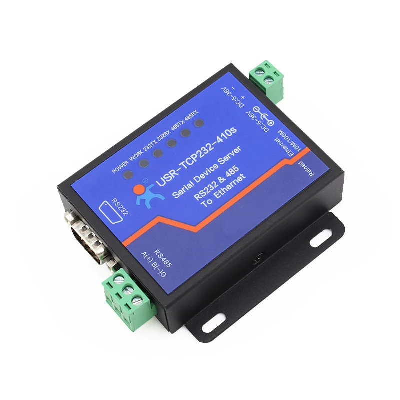 USR TCP232 410S серверы с последовательными устройствами RS232 RS485 к RJ45 Ethernet Modbus RTU TCP