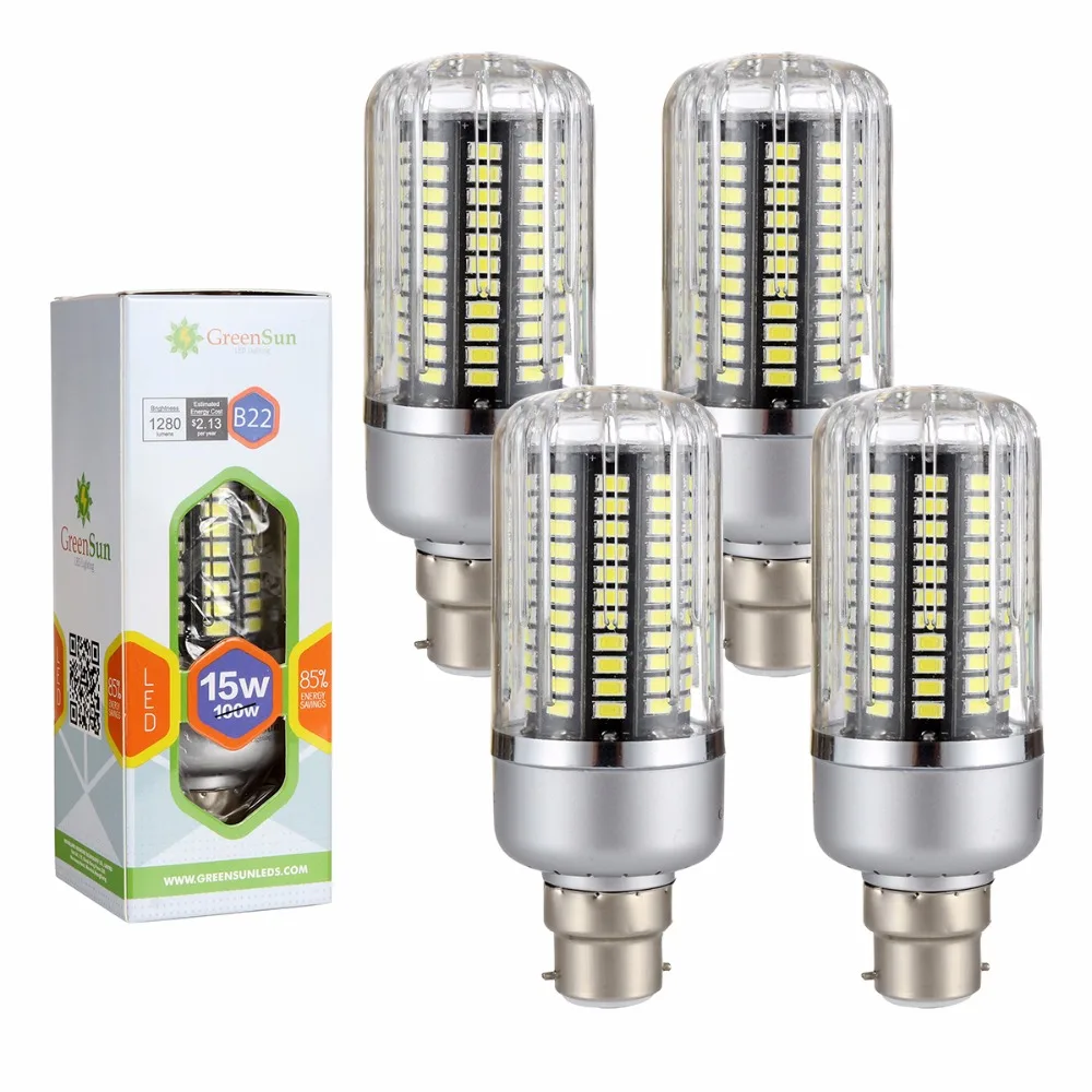 4/10 шт B22 15 Вт 5736 SMD светодиодный светильник без мерцания лампочки 85 265 В полный Smart IC