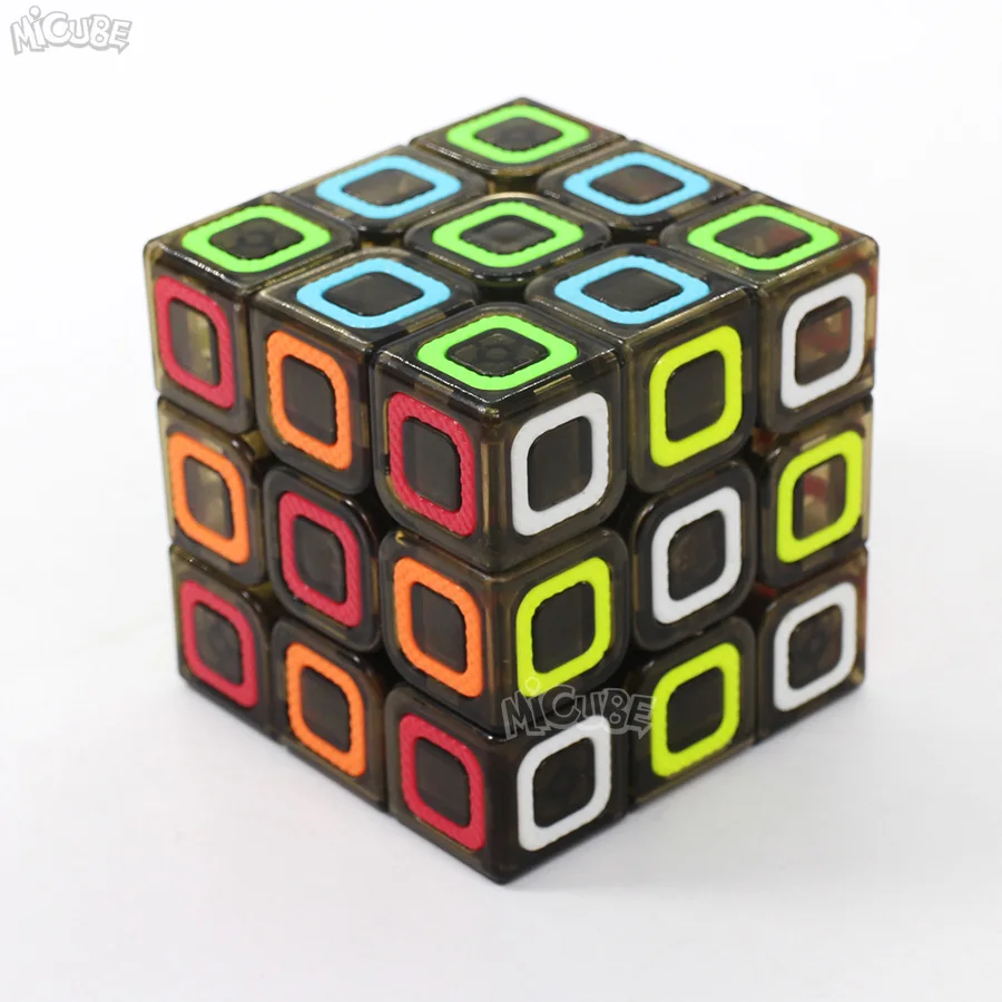 Qiyi куб 2x2 3x3 4x4 5x5 Ciyuan магический скоростной Куб прозрачный черный размерные игрушки для детей QizhengS