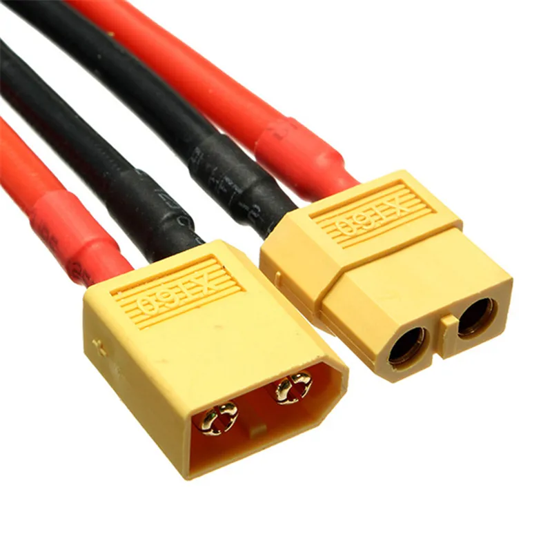 Горячая продажа Amass XT60 Мужской Женский Разъем 12AWG 10 см зарядный кабель питания