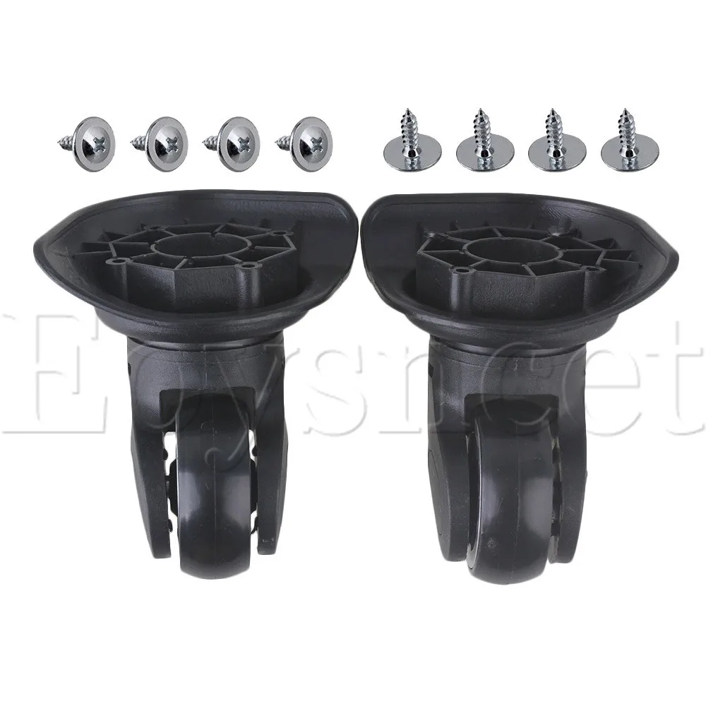 2xblack DIY пластик L & R Поворотный Ролик Колесо для чемодана|swivel caster wheels|caster wheelswivel casters